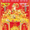 Bìa lịch bế nổi Con Giáp Tài Lộc