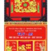 Bìa lịch gập khung nâu Khai Xuân Đại Cát