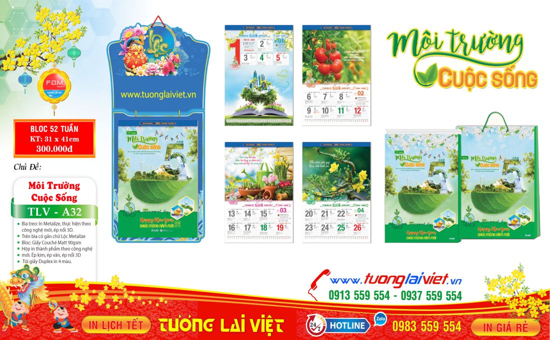 Chi phí In Lịch Tết