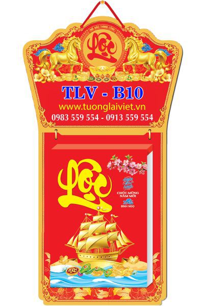 In Lịch bloc siêu đại Chữ Lộc