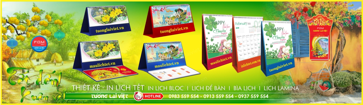 In Lịch Để Bàn