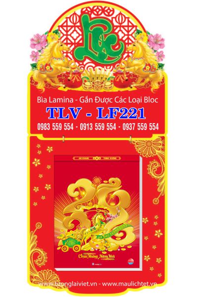Lịch bloc bìa laminate Khai Xuân Đại Cát