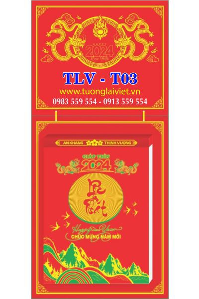 Lịch Bloc 30x40 Bìa Treo Sơn Mài Phong Cảnh
