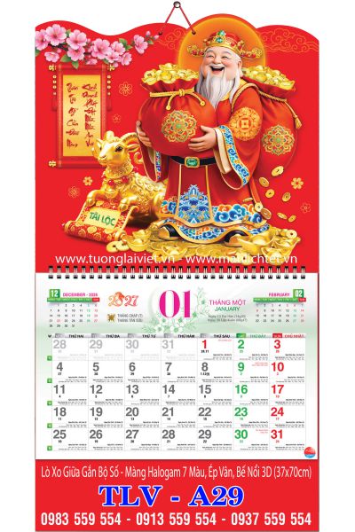 Lịch lò xo giữa bộ số Đón Xuân Tài Lộc